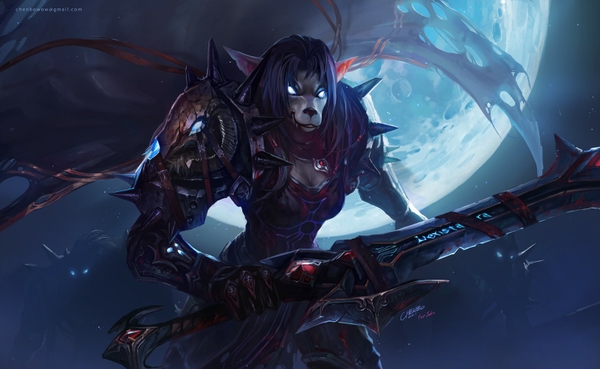 Worgen Death Knight Chenbo Wallpaper World Of Warcraft