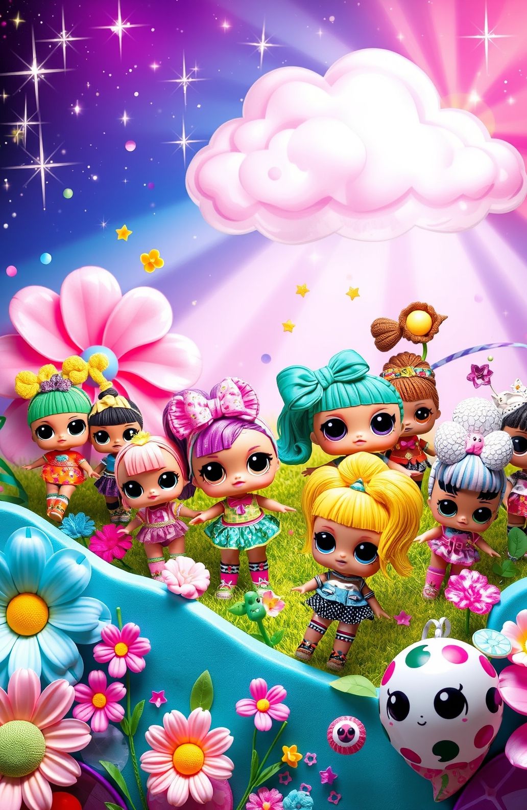 L O Surprise Dolls Wallpaper