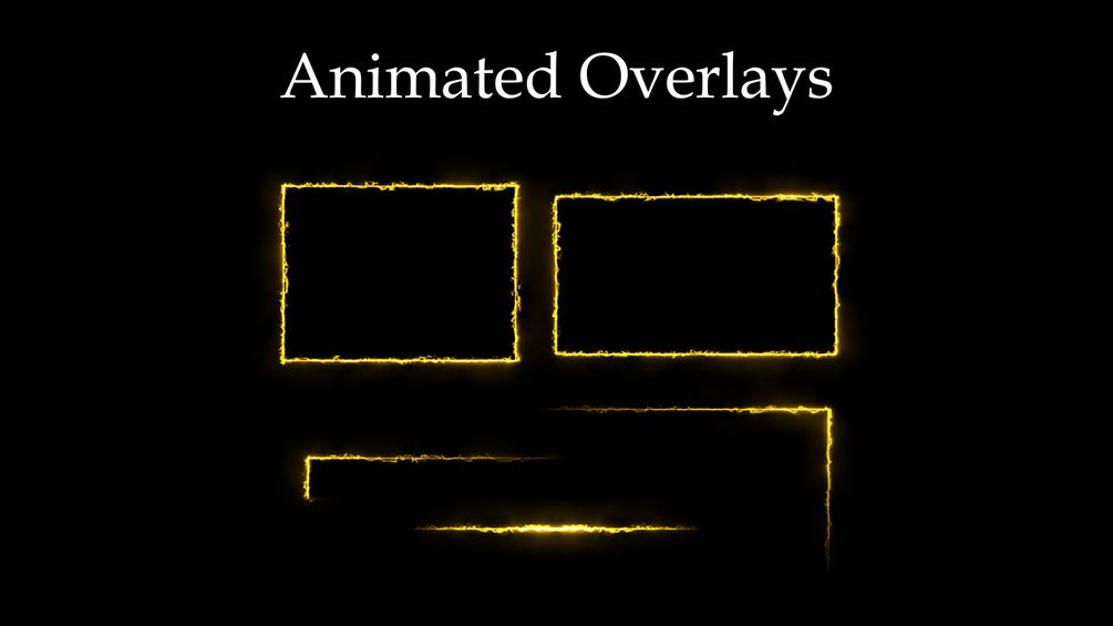 how to add animated overlays on obs