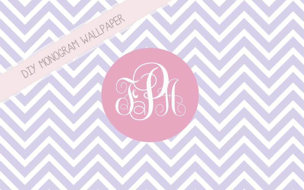 Diy Monogram Wallpaper Primp Paper