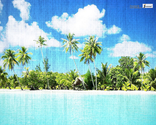 Scenery Wallpaper Tropical Nature Beach Island Water