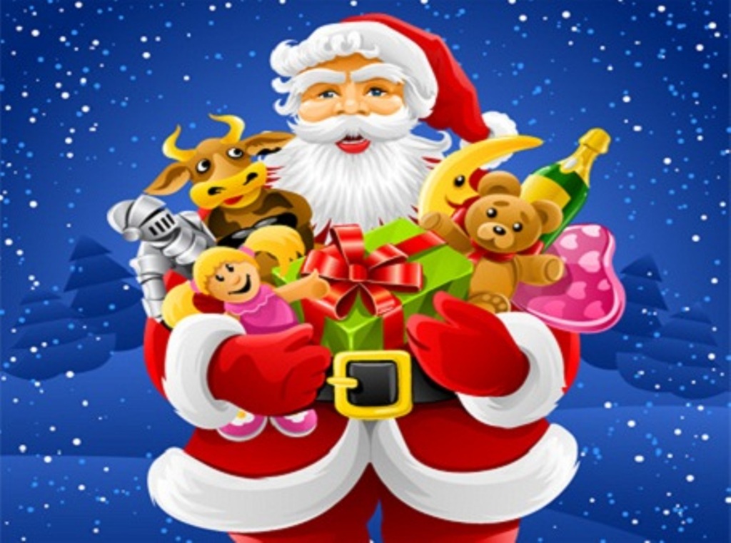 Beautiful Santa Claus Desktop Background Photo