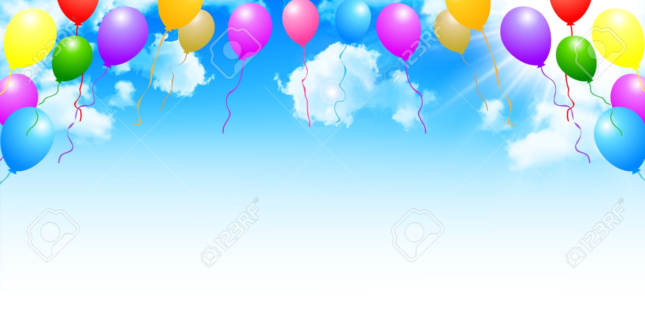 Sky Balloon Background Royalty Free Cliparts Vectors And Stock