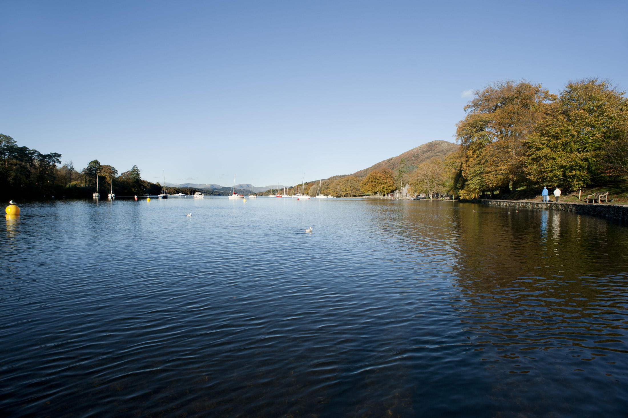 Stock Photo Of Lake Windermere In The English District Wallpaper