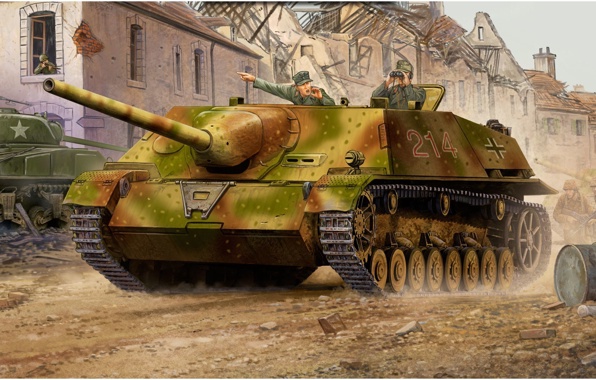Jagdpanzer Tank German Panzer Art Ww2 War Wallpaper