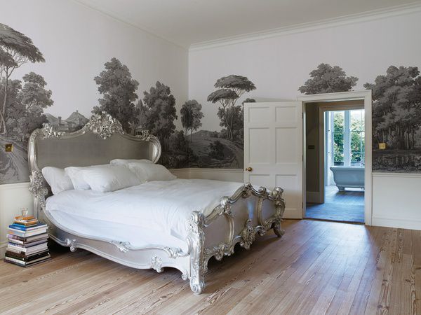 Grisaille Mural Home
