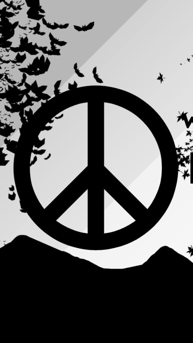 HD Peace Sign Wallpaper Enfield Motorcycle In iPhone
