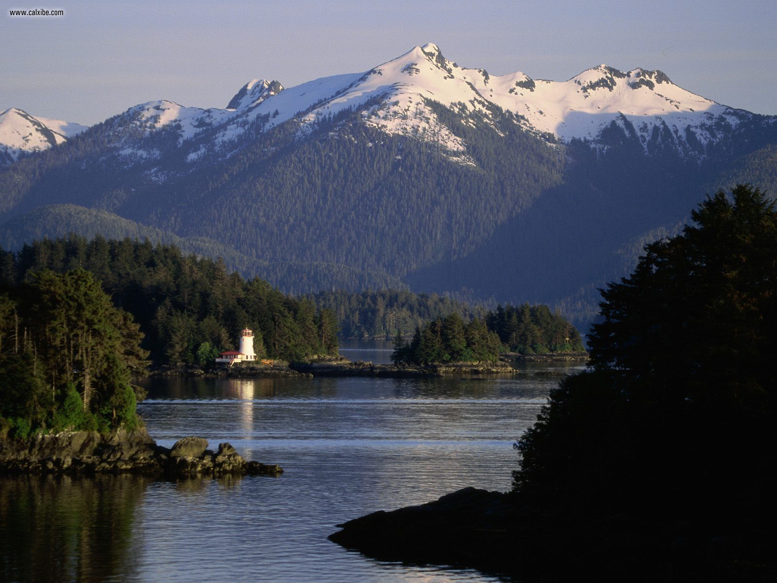 Nature Rockwell Lighthouse Island Alaska Picture Nr