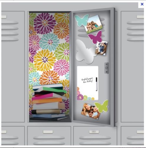 locker adhesive wallpaper magnets mirror fun decorate your locker