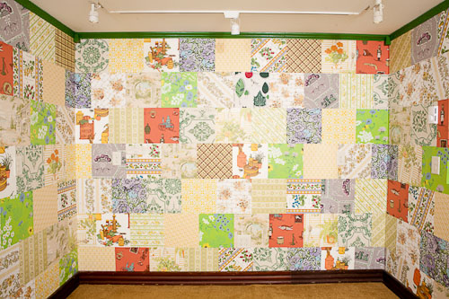 How We Made A Vintage Wallpaper Crazy Quilt For My Big Fat Retro