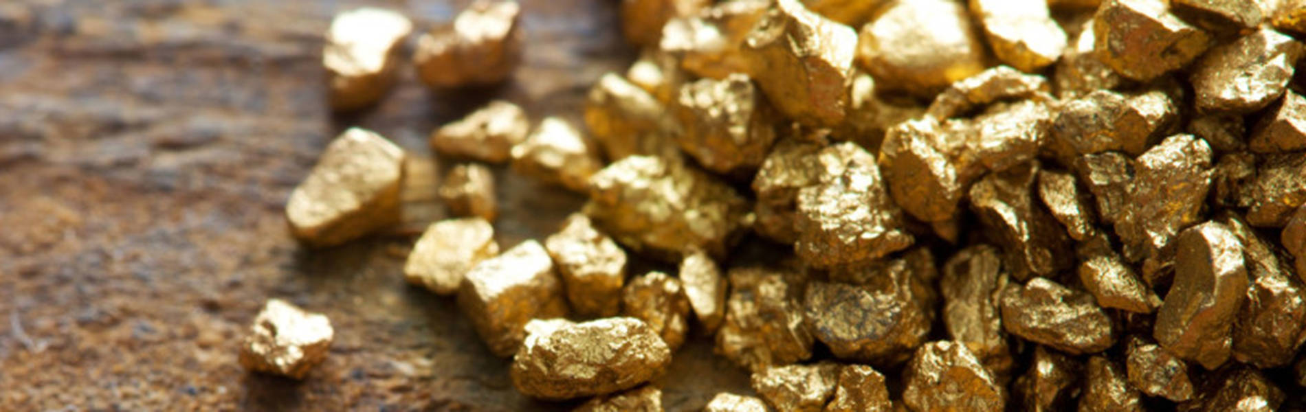 Goldmines Gold Nuggets Horizontal Photo Wallpaper