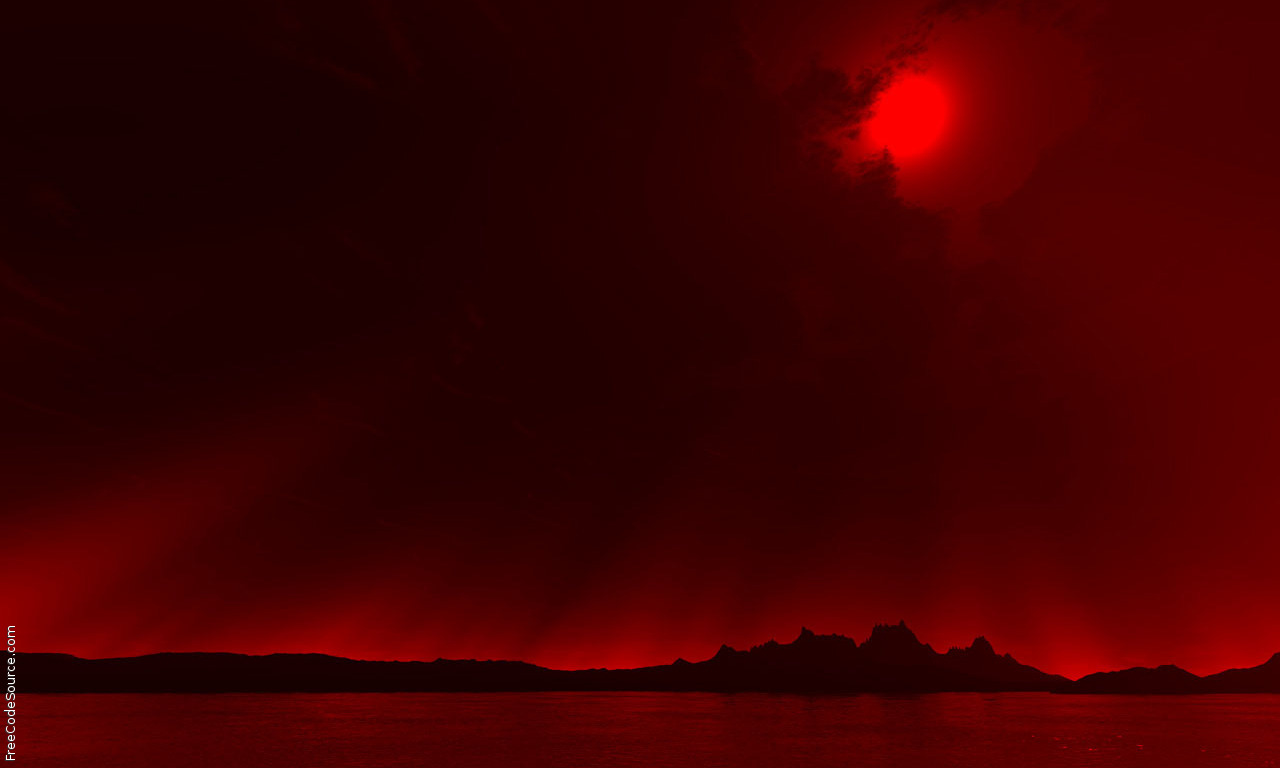 Crimson Moon Background