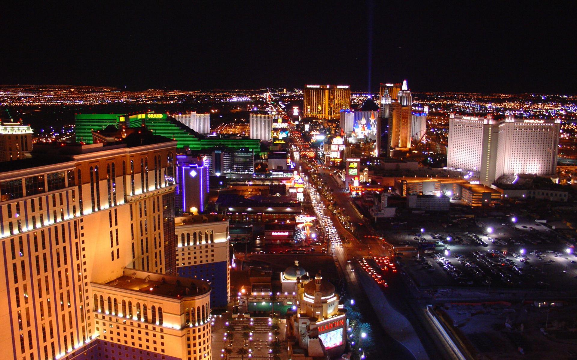 Las Vegas City at Night Live Wallpaper - free download