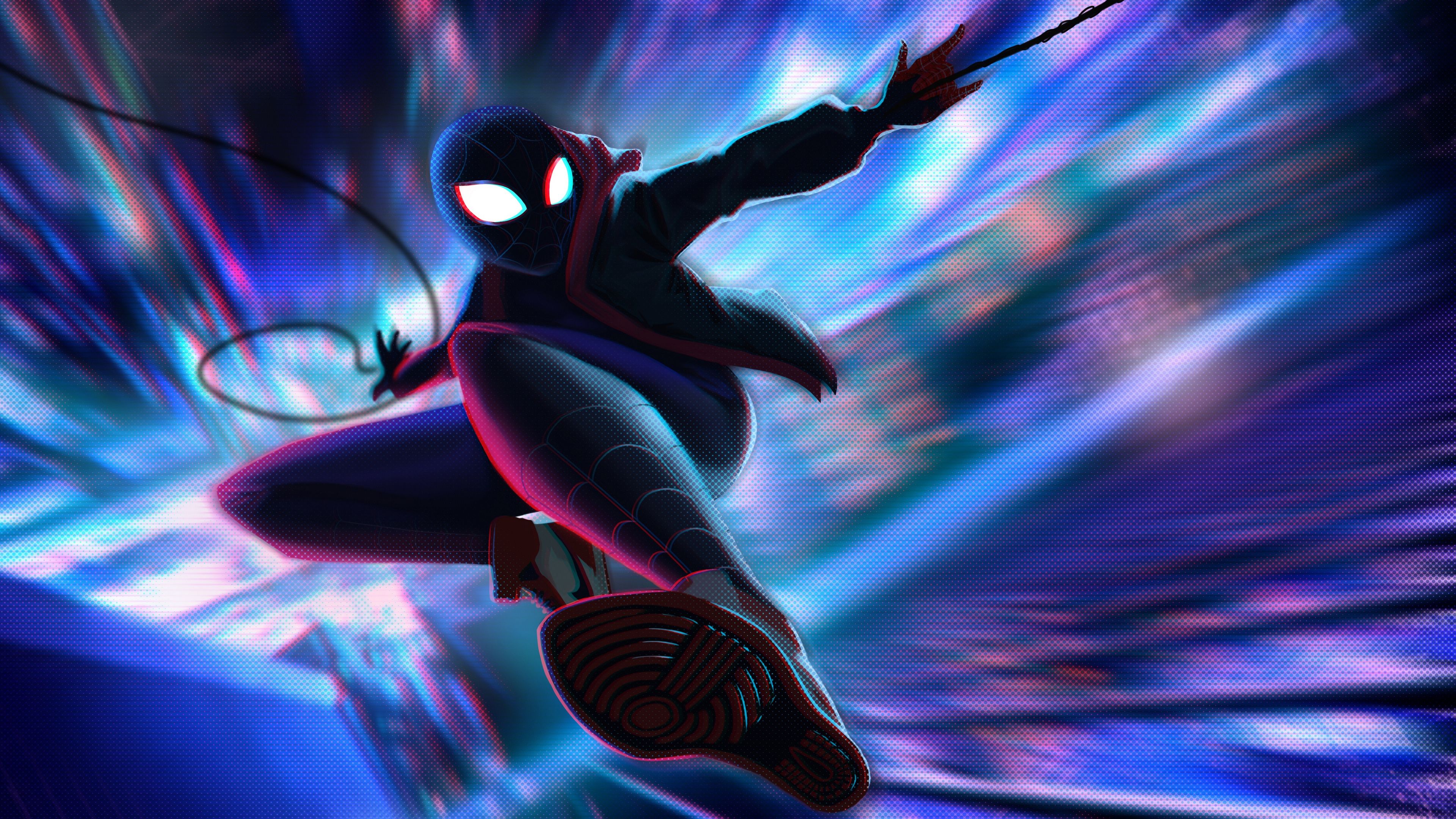 Spiderman Miles Morales Jump 4k superheroes wallpapers spiderman