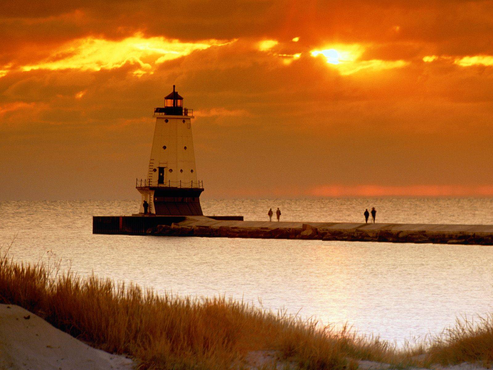 Pierhead Lighthouse Michigan Ludington North