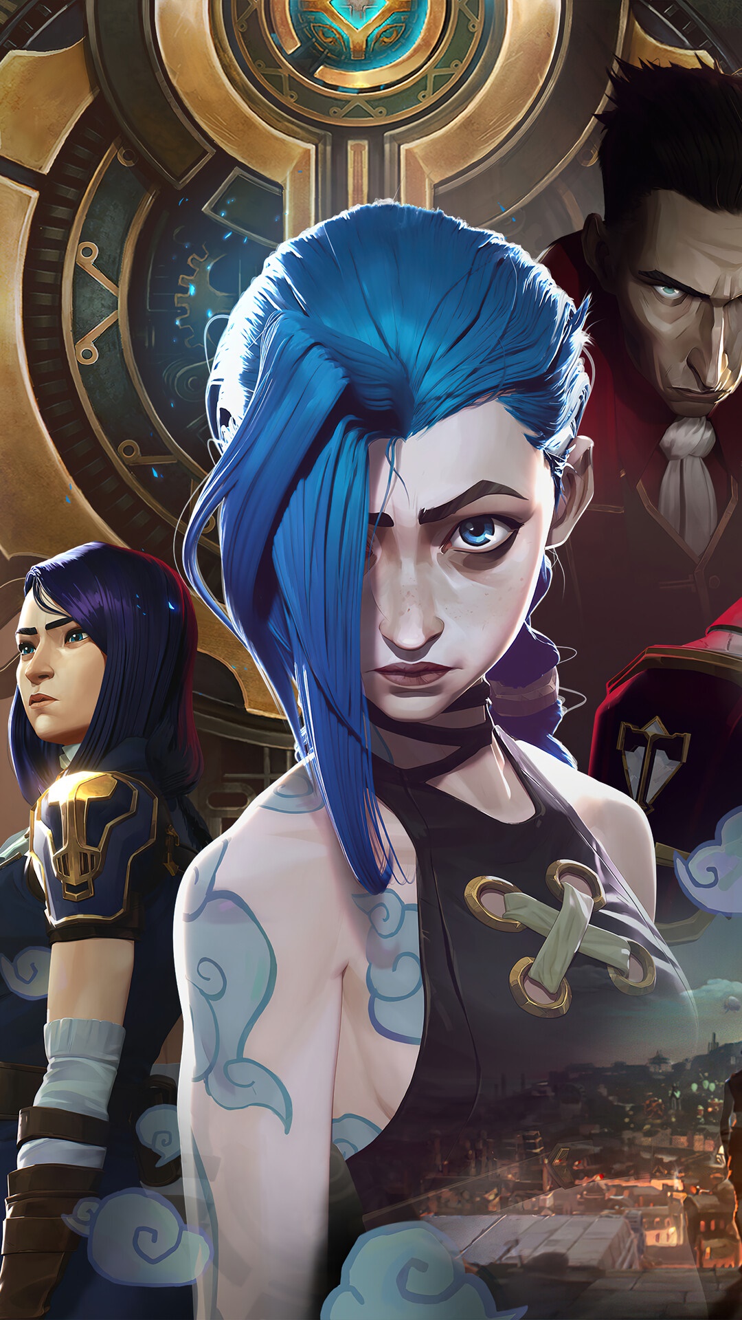 Vi Caitlyn Arcane Netflix Series Lol Art 4k HD Wallpaper
