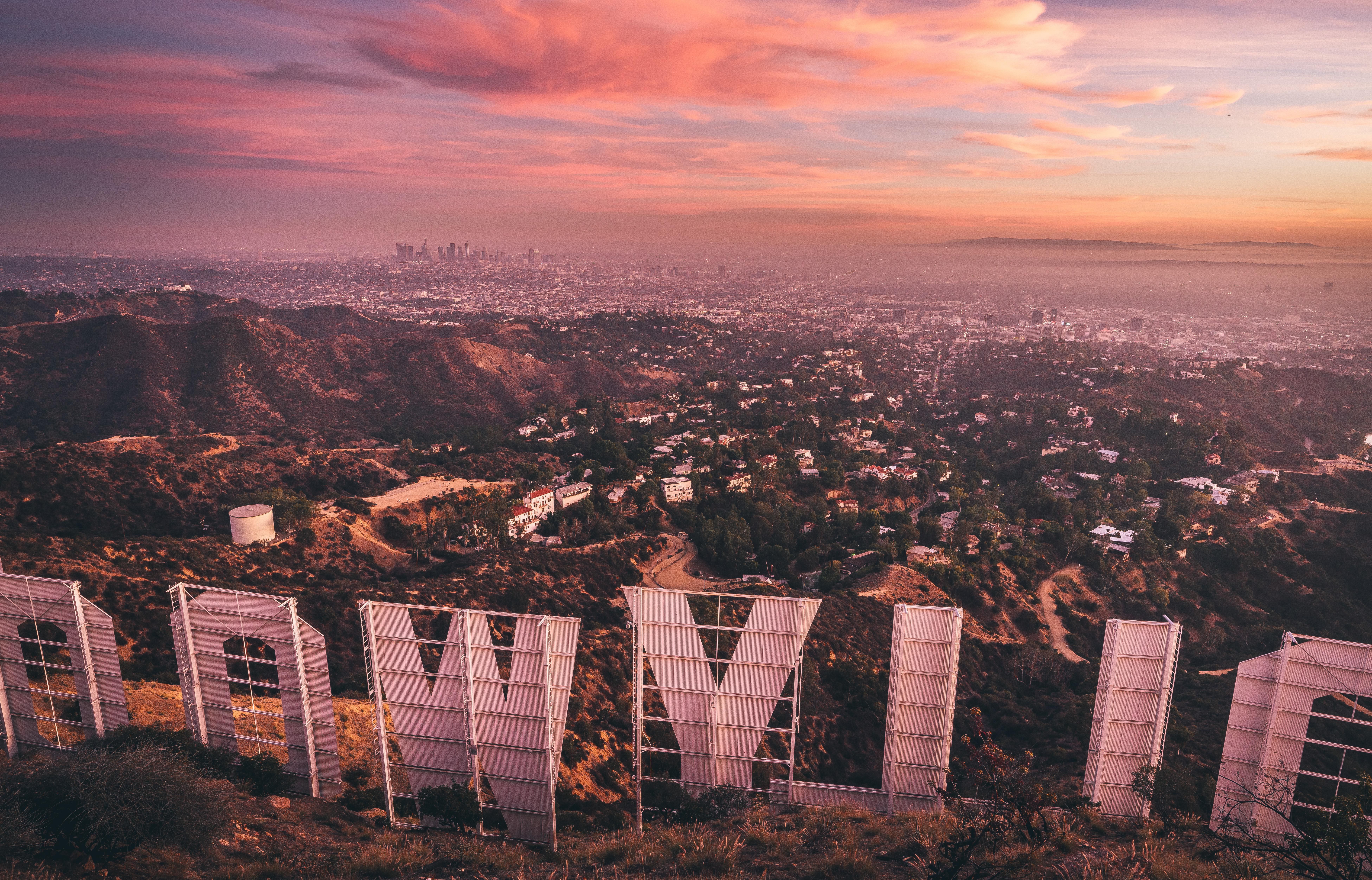 Itap Of The Hollywood Sign Photo Background