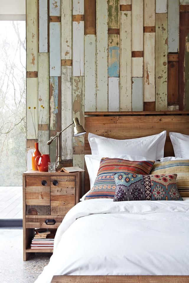 Idea Reclaimed Wood Bedroom Design Bedrooms House Walls