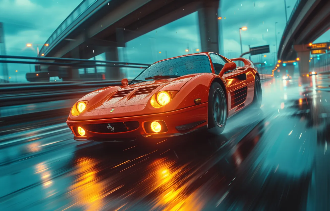 Wallpaper Red Cars Art Sports Car For Mobile And Desktop Section