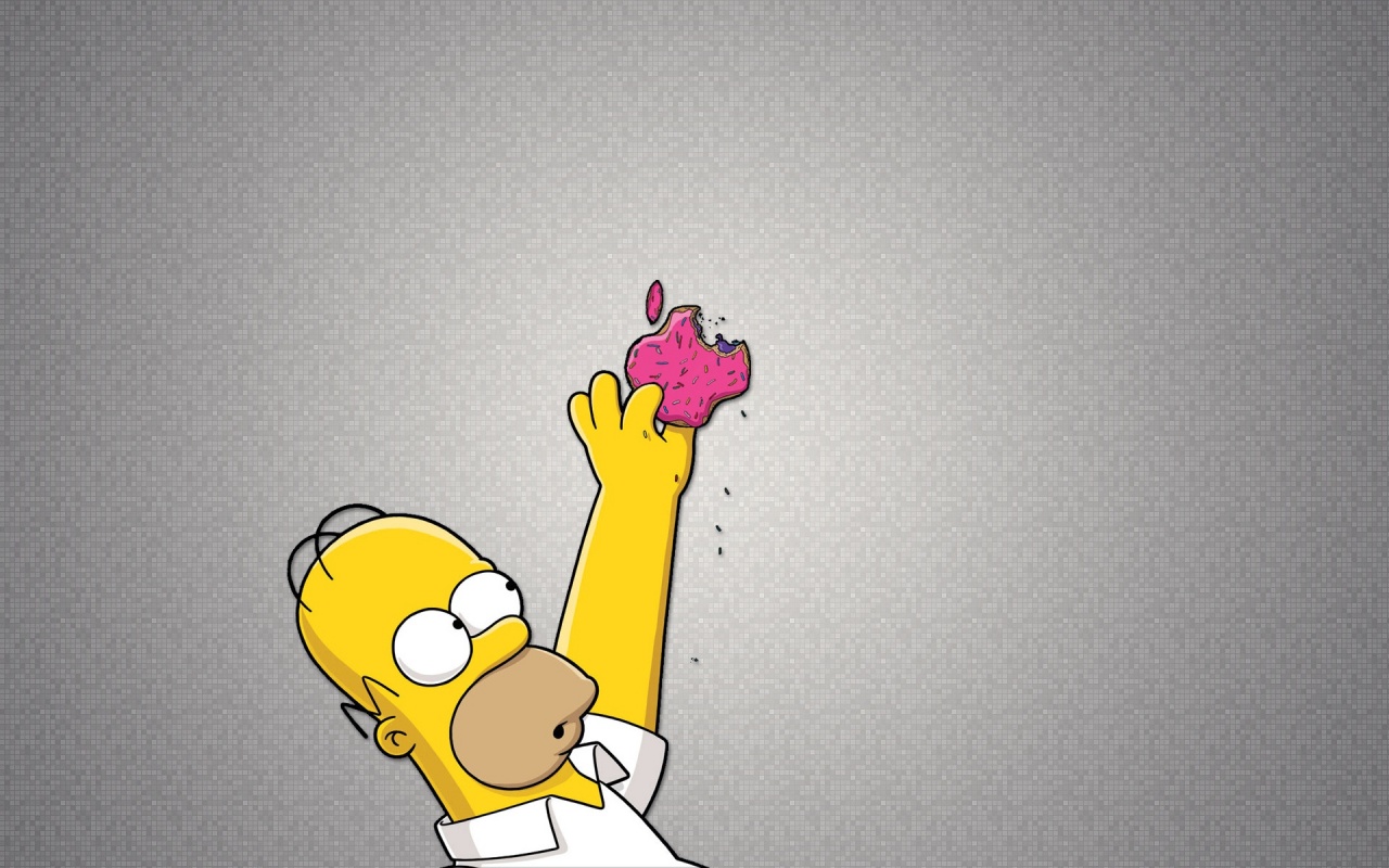 Homer Simpson And Apple