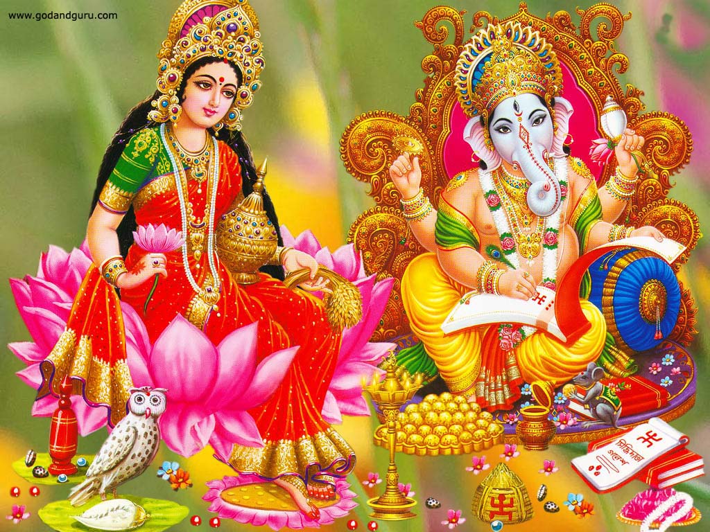  Laxmi With Lord Ganesh Wallpaper Hindu God Goddess Wallpapers