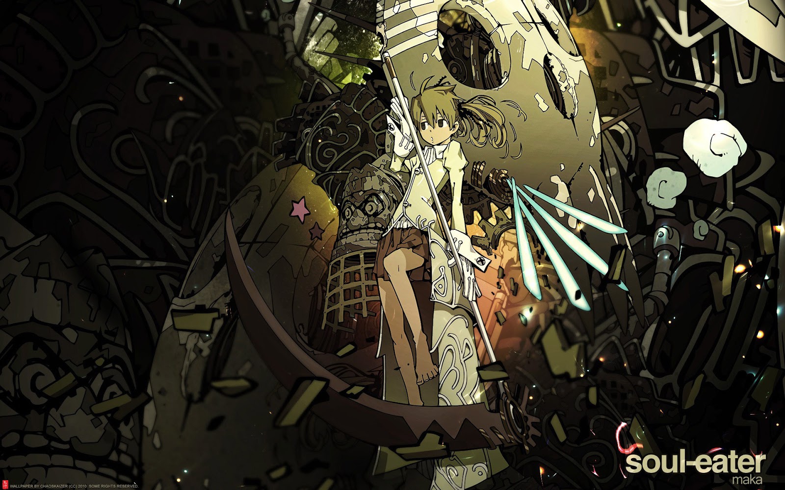 Maka Albarn Soul Eater Anime Girl Death Scythe HD Wallpaper Desktop Pc