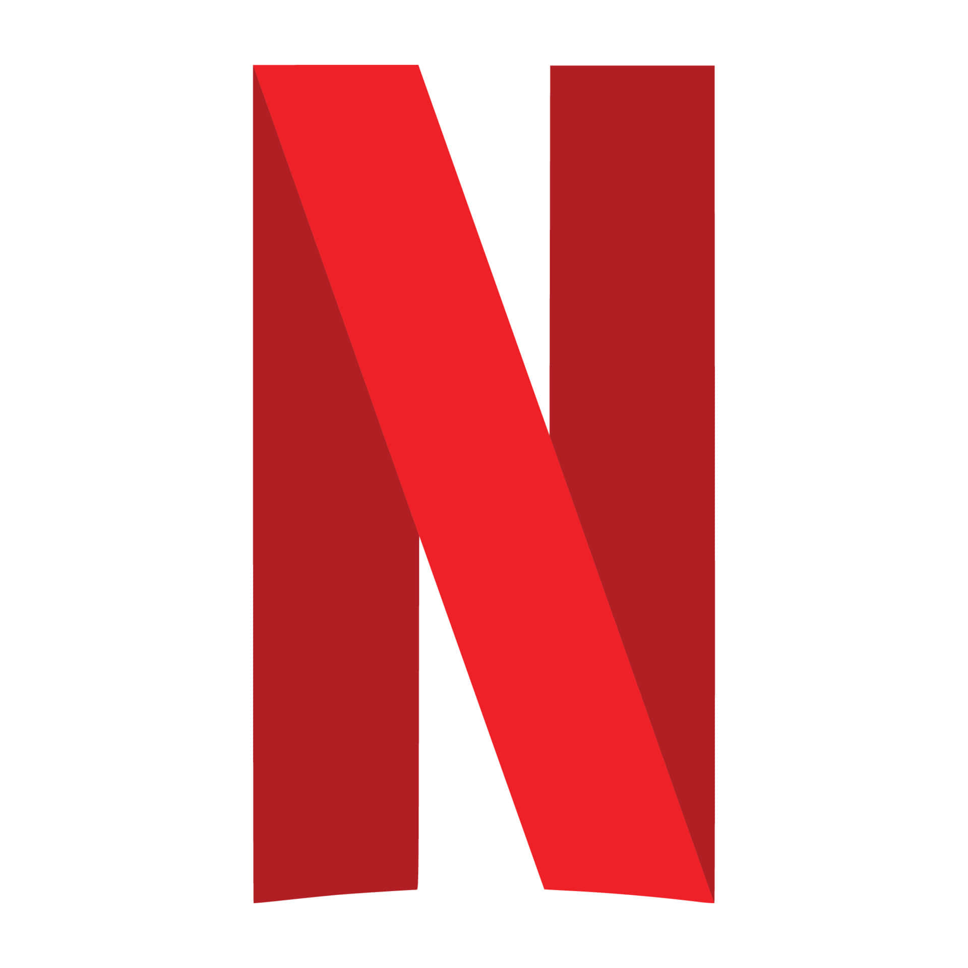 Netflix logo against white background