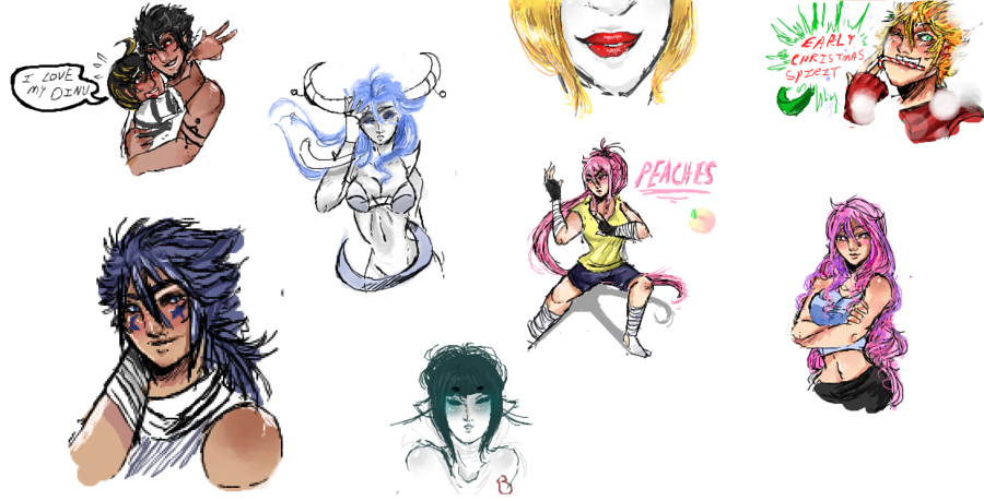 Iscribble Doodle Dump By Shenny0