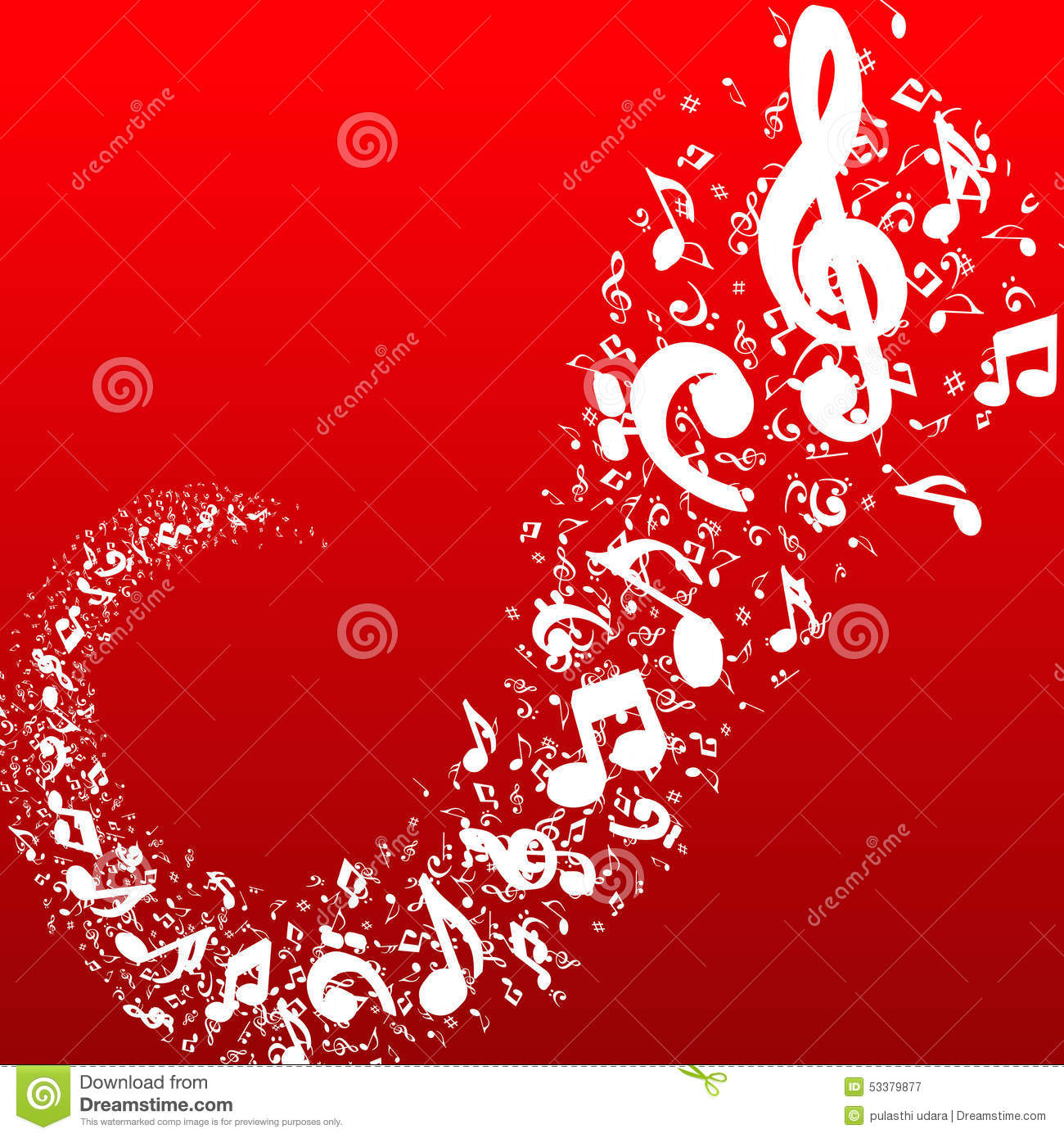 Music Note Background Designs Notes On Red