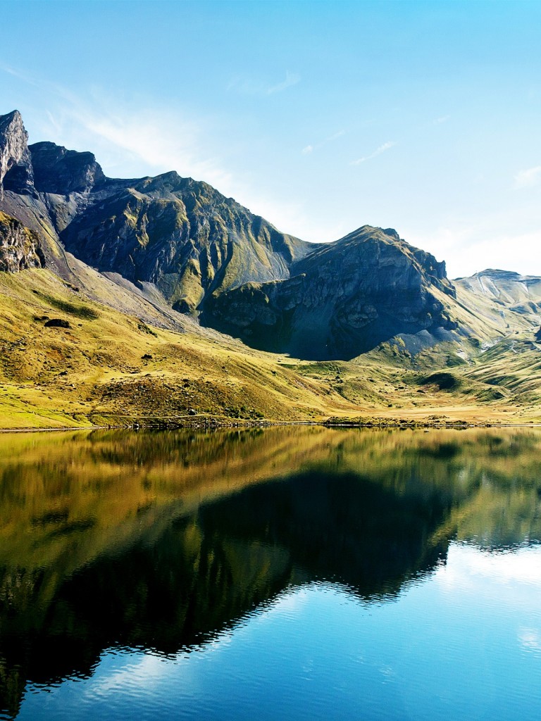 Swiss Alps And Lake HD Wallpaper