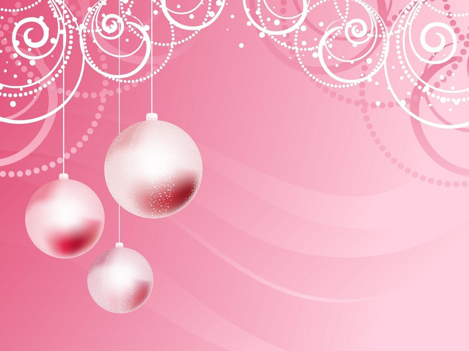 Pink Christmas Background Background