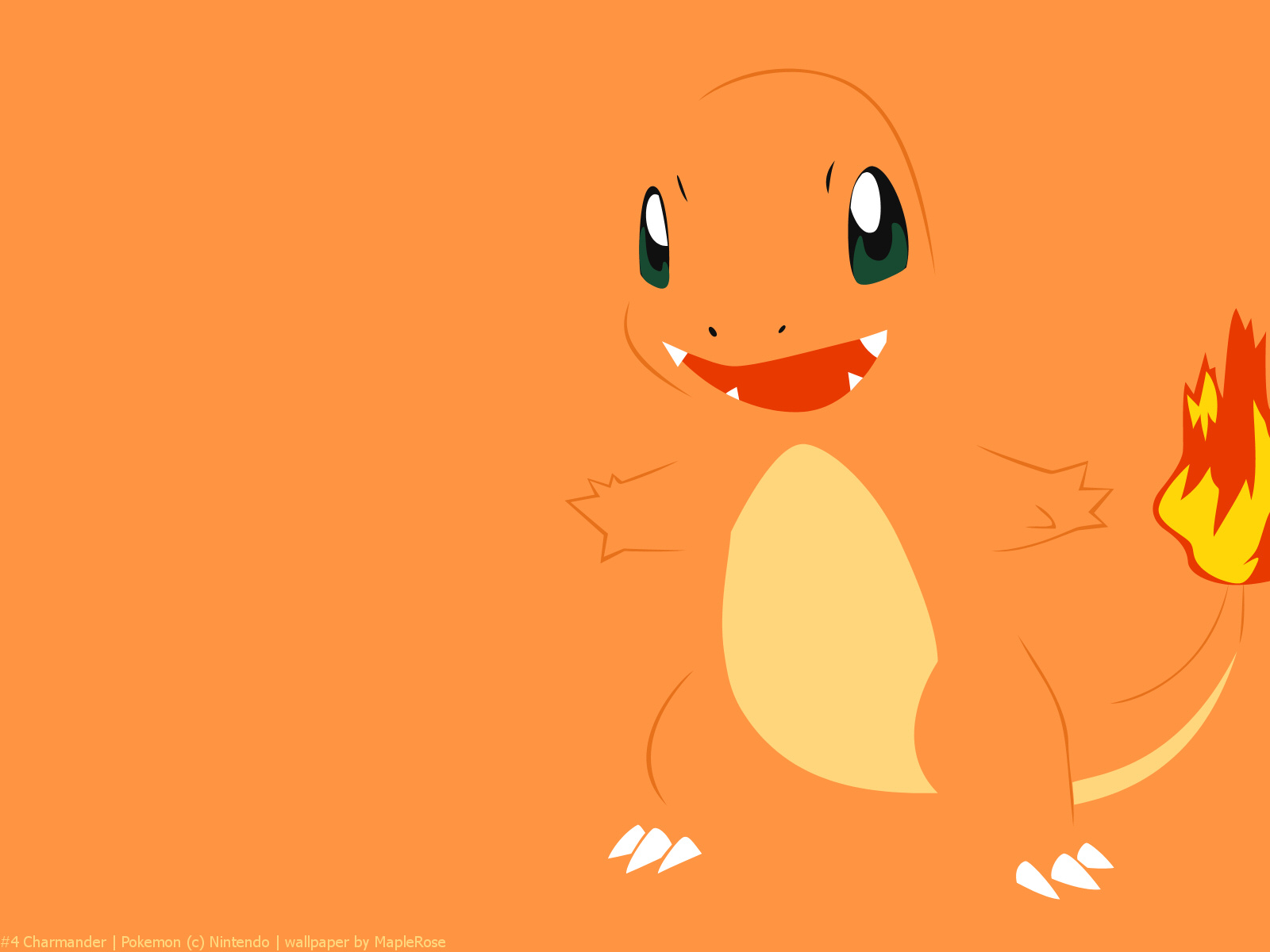 Charmander A Flame Burns On The Tip Of Its Tail From Birth It Is