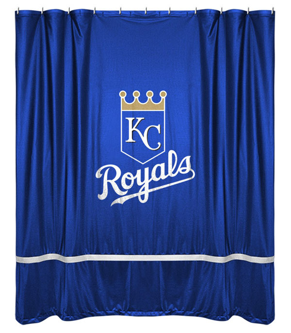  Kansas City Royals Kansas City Royals MLB SIDELINES Shower Curtain