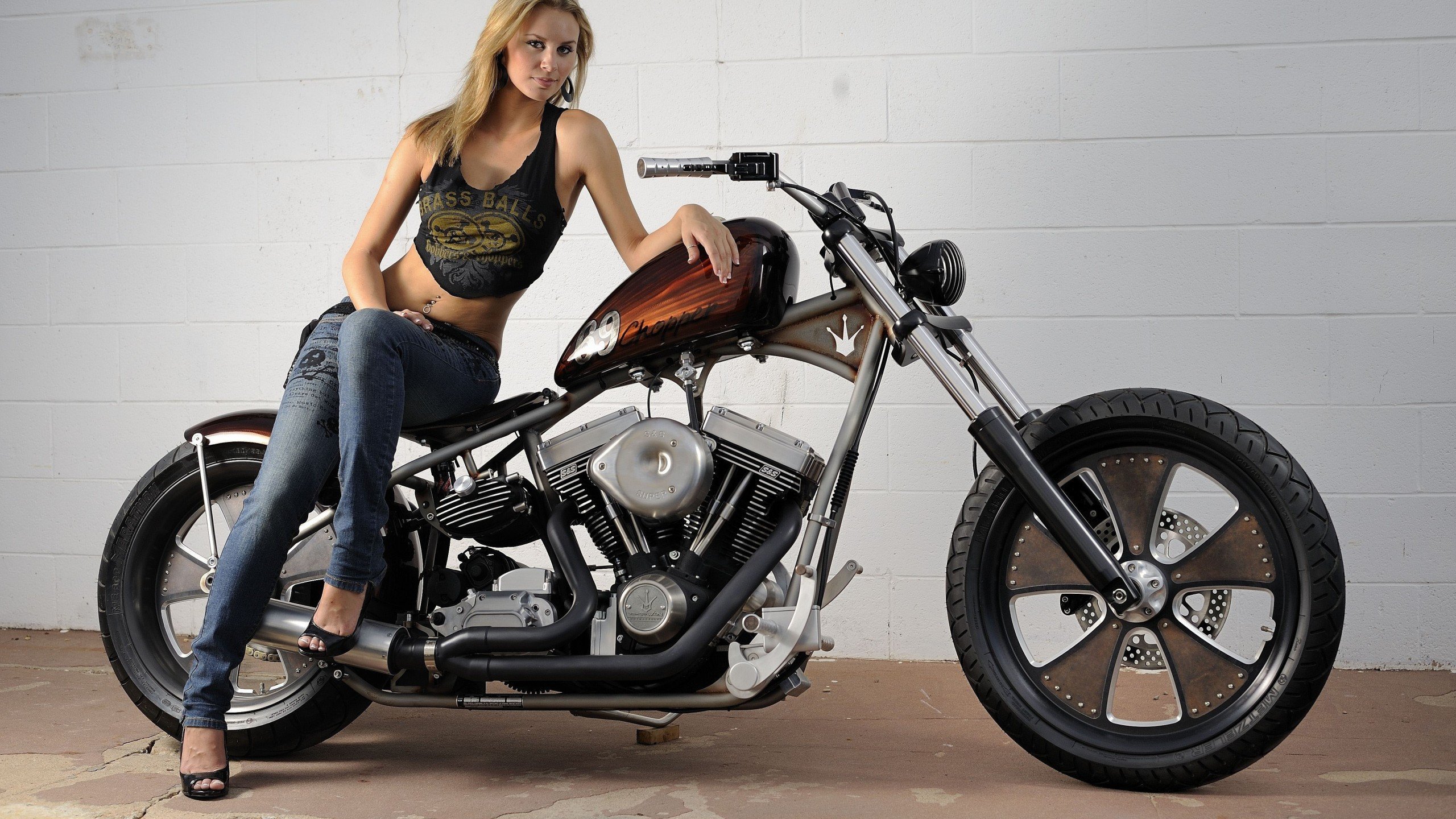 Chopper bike tuning motorbike motorcycle hot rod rods custom wallpaper 2560x1440