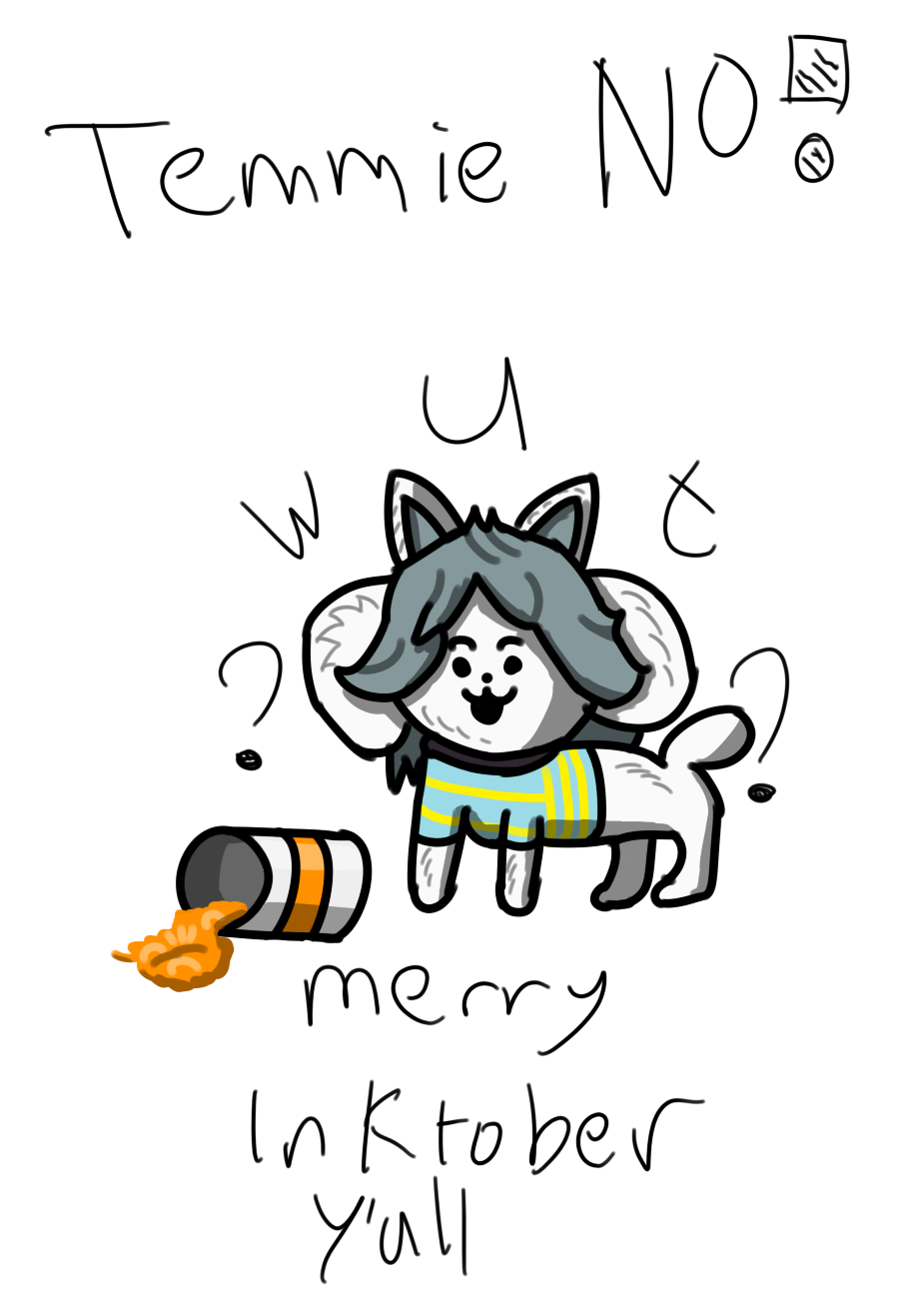 UNDERTALE] Temmie now its not an ink D by Mech Ah on