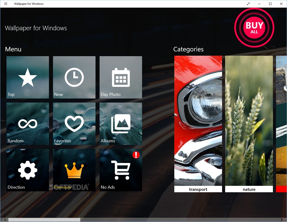 Wallpaper For Windows Store App The Main Window Allows You To
