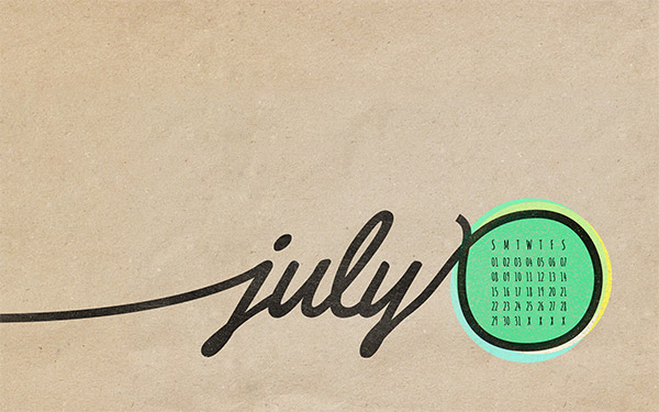 Desktop Wallpaper Calendars for July 2012 600x375