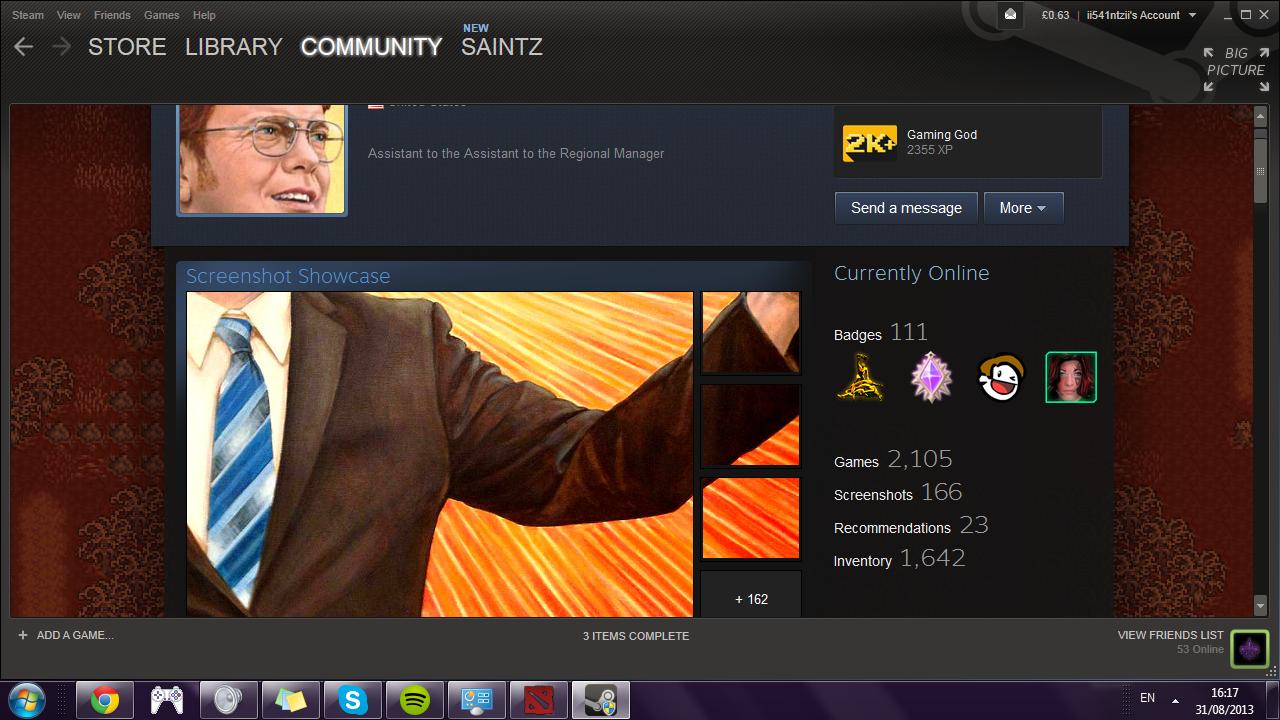 The Ability To Add Artwork On Your Steam Profile Was A Pretty Nice