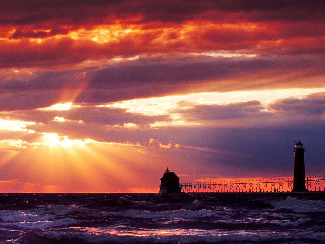 Lighthouses Wallpapers   Download Free Grand Haven South Pierhead