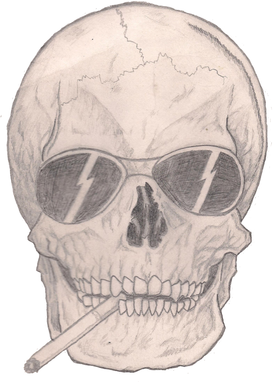 Home Holidays Halloween How To Draw Cool Skull Pics