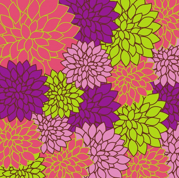 Bright Colorful Flowers Wallpaper Floral Background