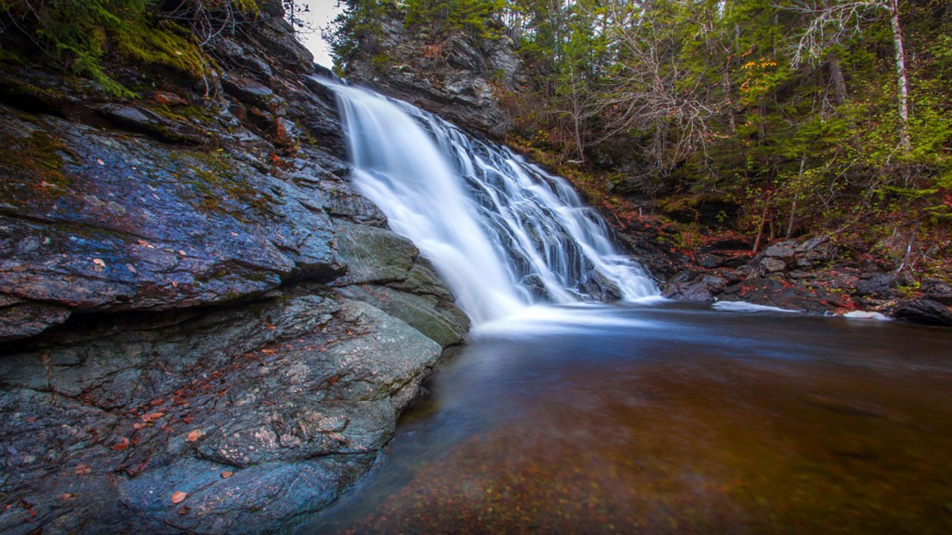 Fundy National Park New Brunswick Canada Laverty Falls HD