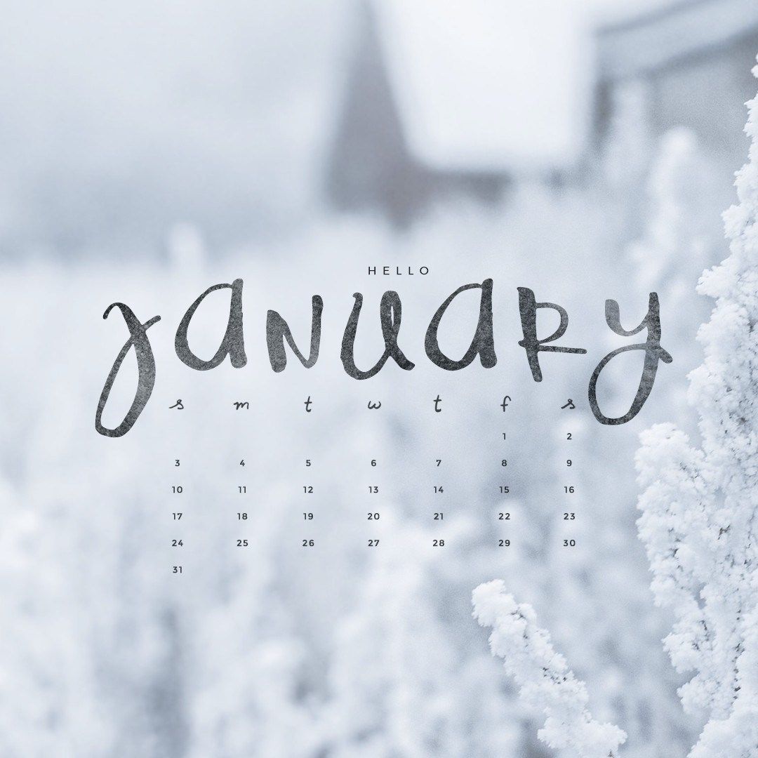 Hello January Winter Desktop Wallpaper At Wallpaperbro