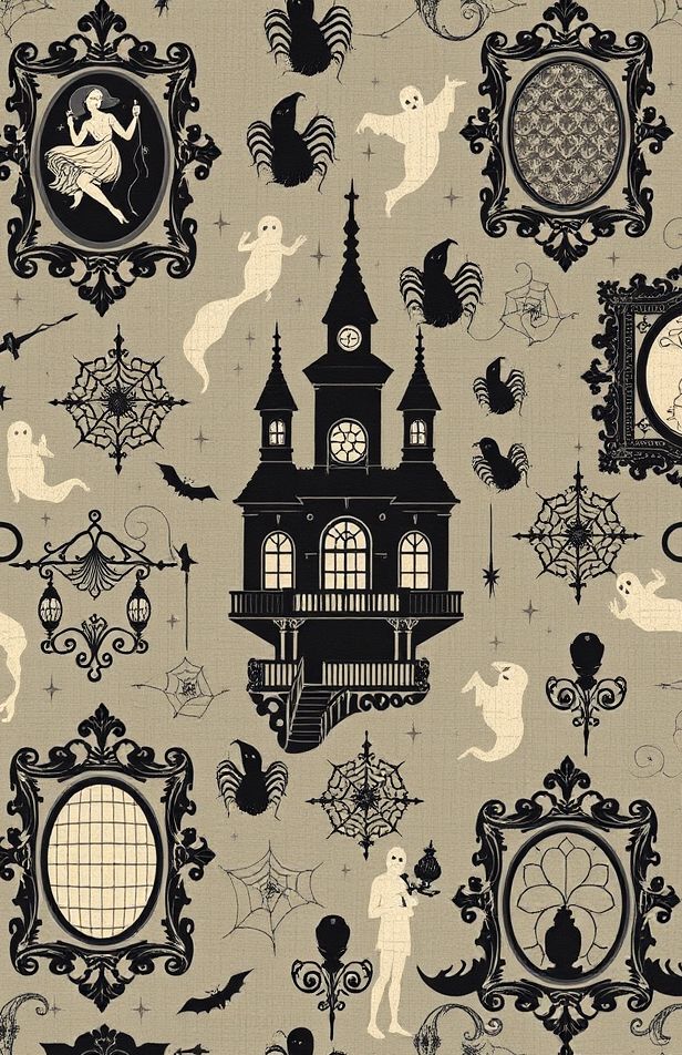Disney Haunted Mansion Wallpaper Stencil