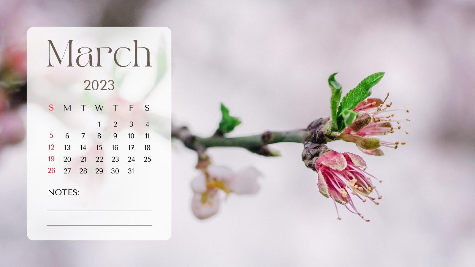 And Customizable Spring Desktop Wallpaper Templates