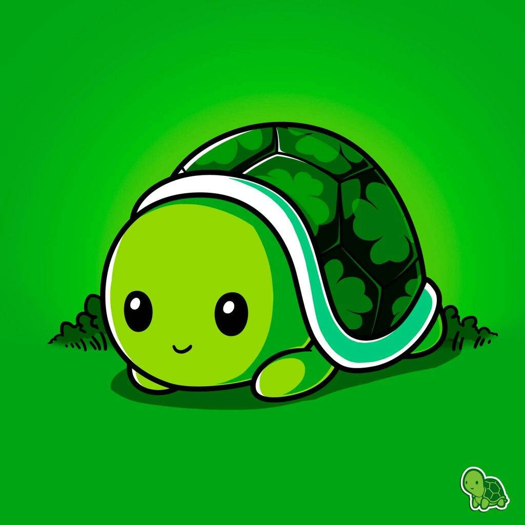 Cute Turtle Background Wallpaper