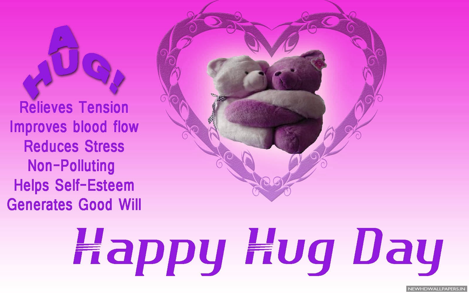 Hug Day Quotes Wallpaper New HD
