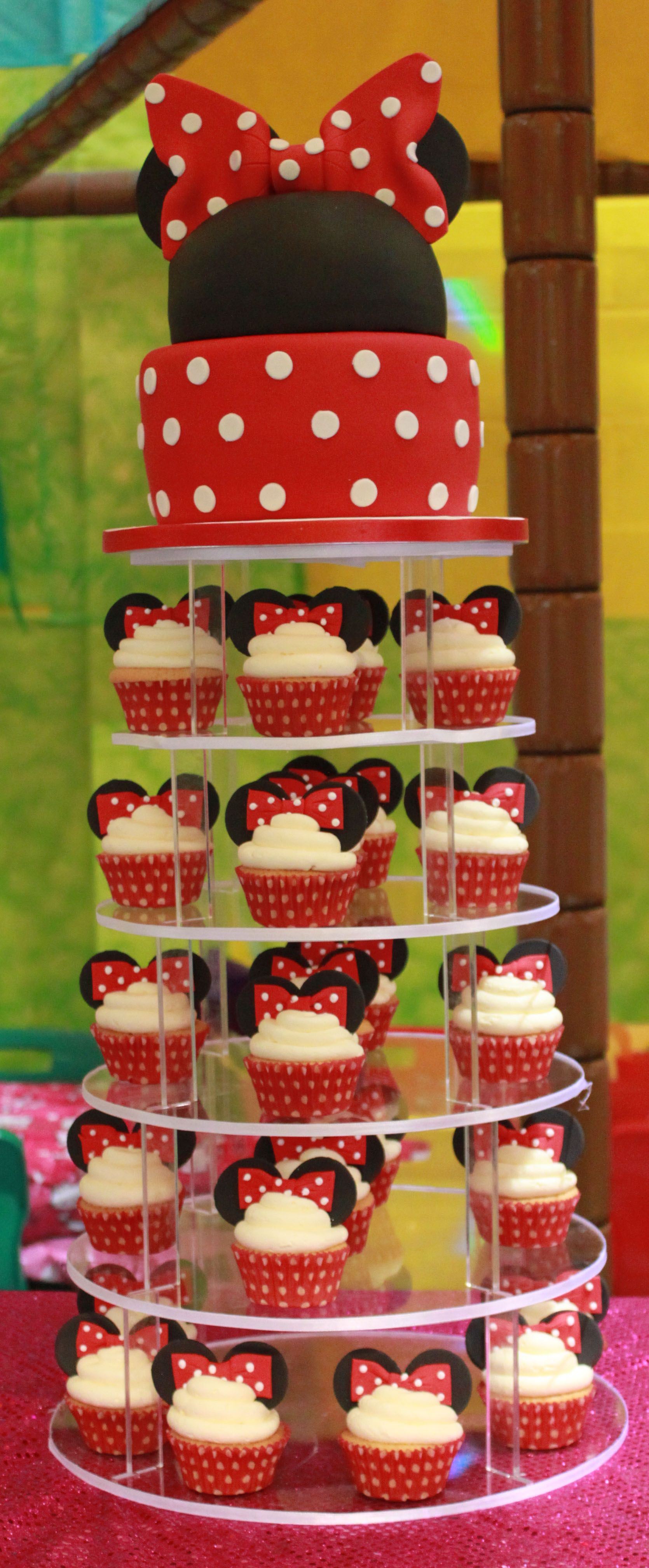 Minnie Mouse Cake And Cupcakes BirtHDay