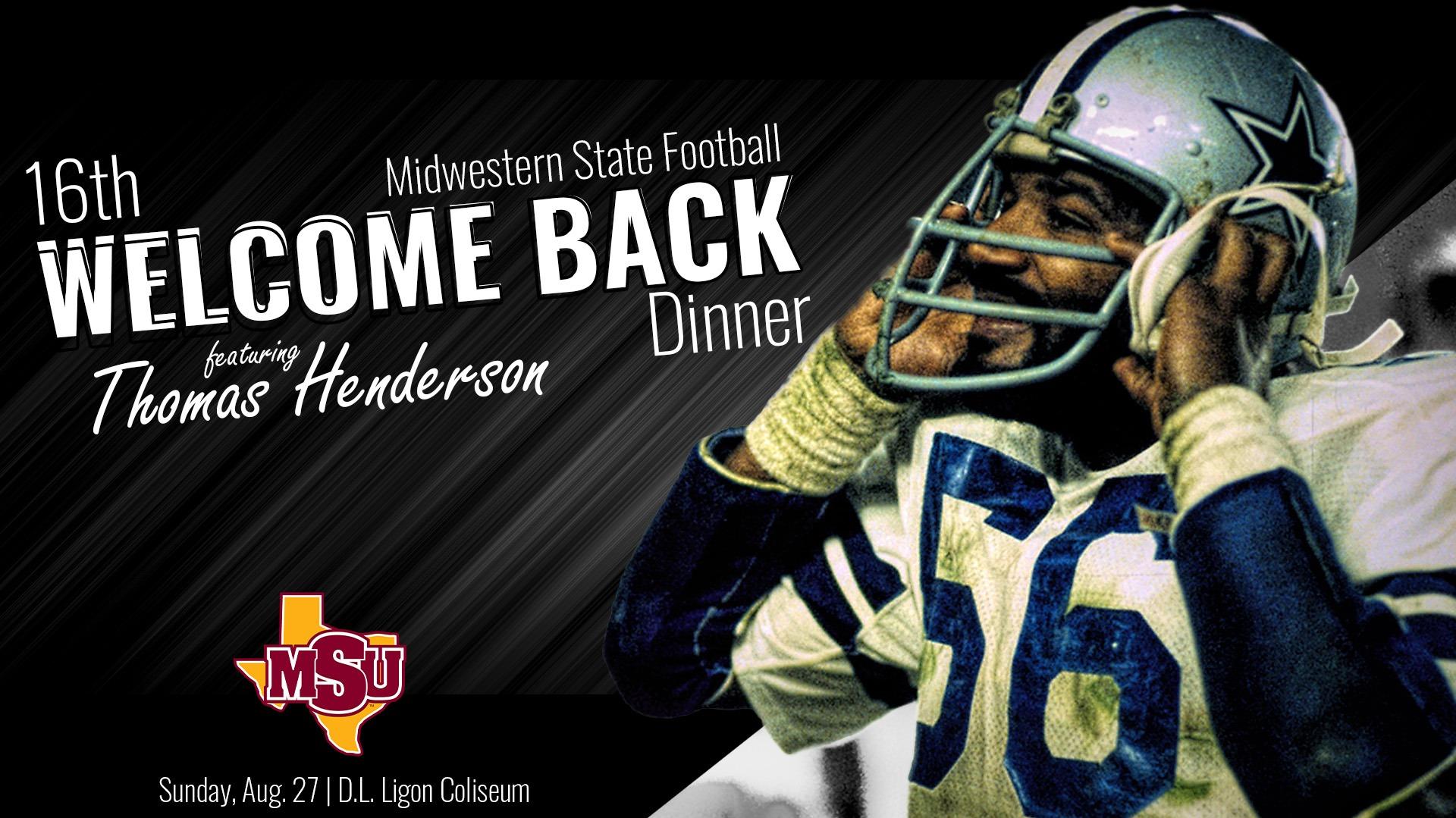 Midwestern State Wele Back Dinner To Feature Dallas Cowboy