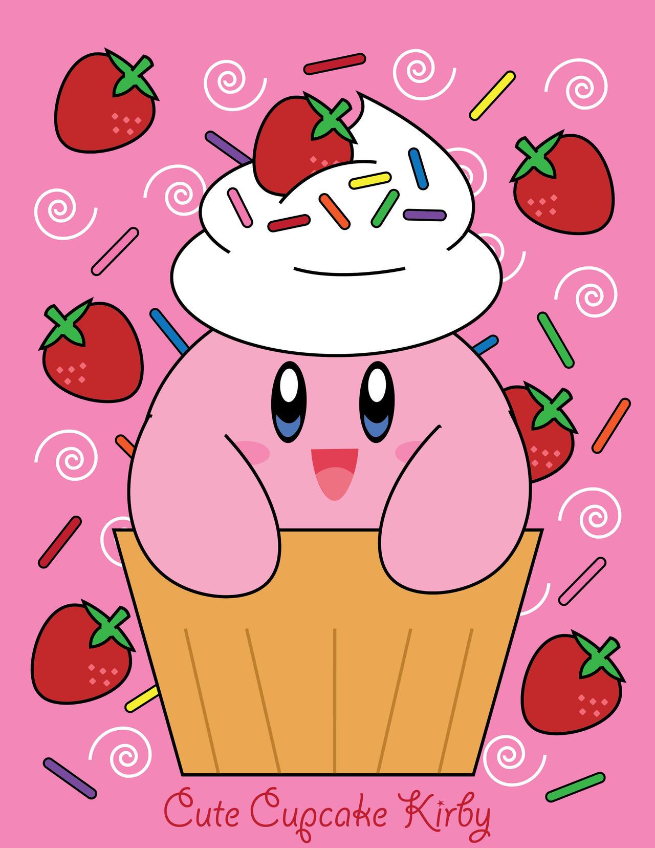 Cute Cupcake Kirby By Gemstonelover49